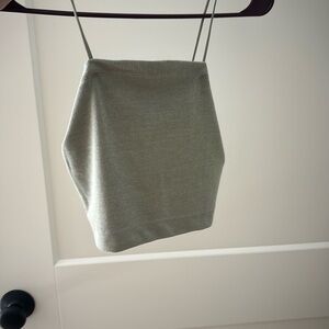 American Eagle Outfitters Green Crop Tank Casual Night Out